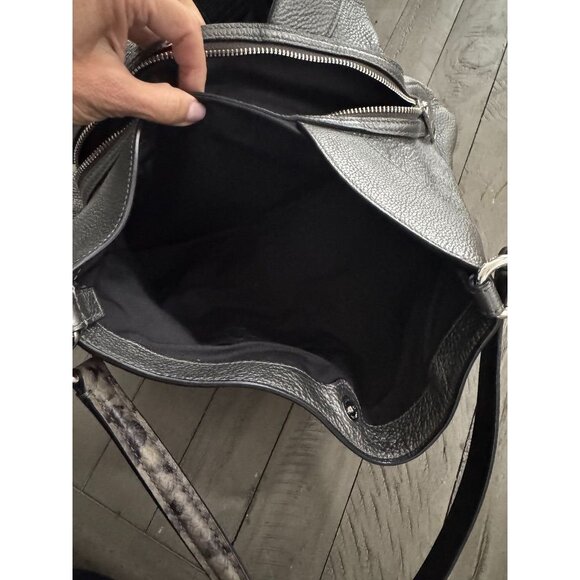 COACH Silver Metallic Lexy Shoulder Bag - Picture 12 of 12